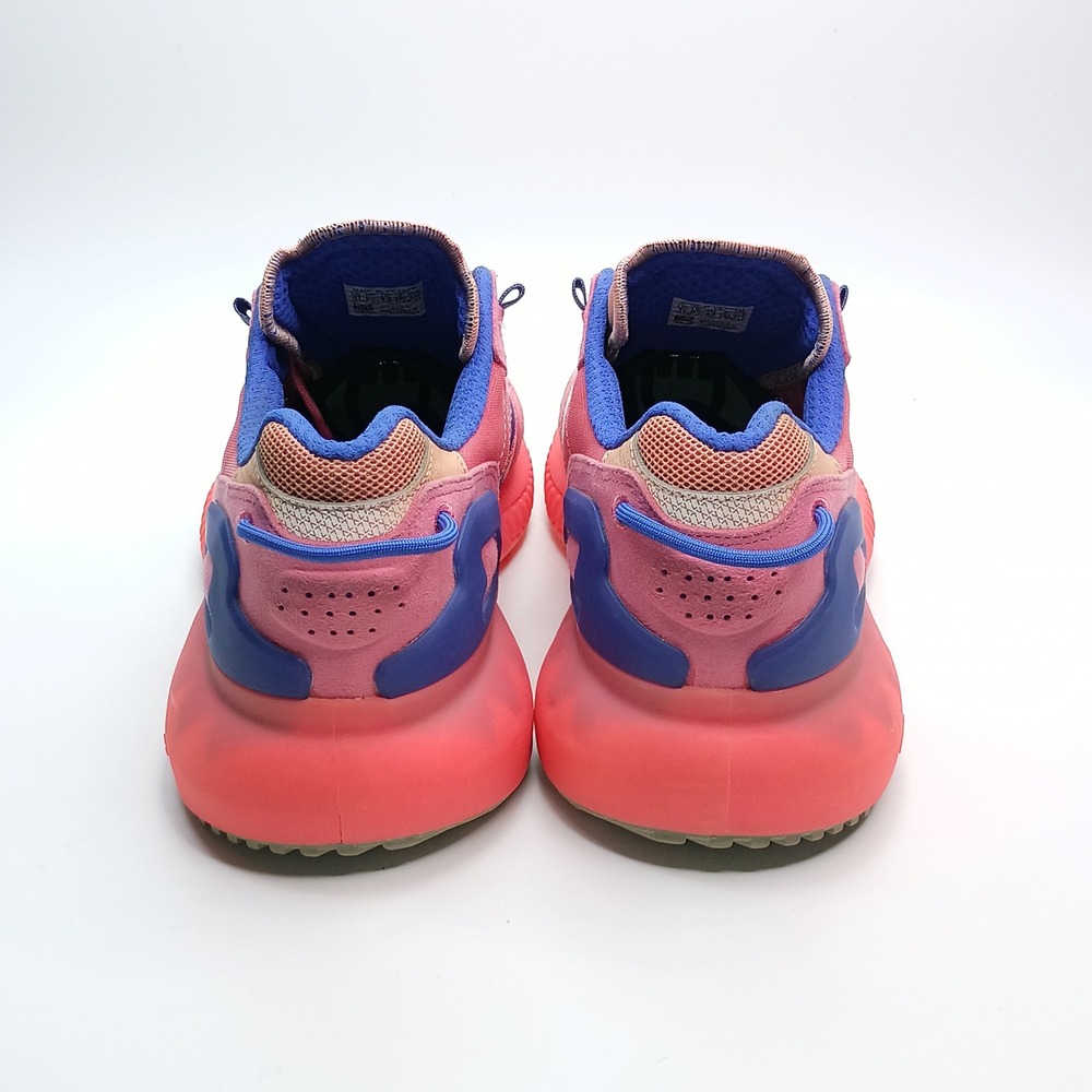 Adidas ZX 2K Boost 2.0 Womens Pink Blue Running Shoes GZ7876 Size 11 - Picture 4 of 9